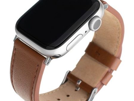 Bracelete Pele Fixed para Apple Watch 42mm | 44mm | 45mm - Castanho Hot on Sale