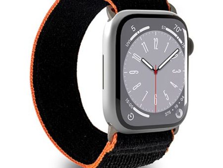 Bracelete Puro Loop Trial para Apple Watch 42  49mm - Preta  Laranja For Cheap