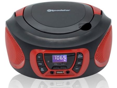 Rádio CD Roadstar CDR-365U RD CD MP3 USB Vermelho Online