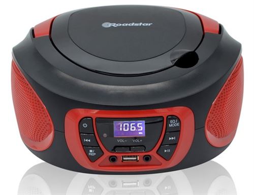 Rádio CD Roadstar CDR-365U RD CD MP3 USB Vermelho Online