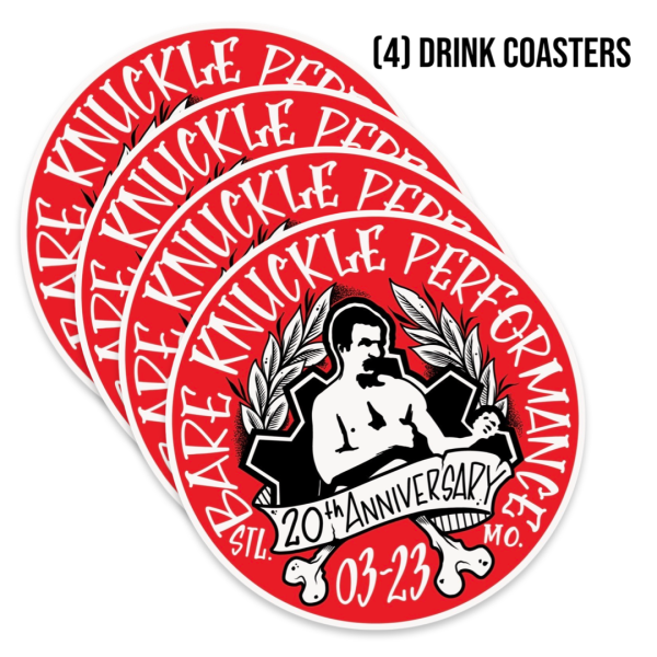 20th Anniversary Bar Coasters Discount