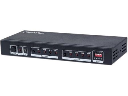 Manhattan HDMI Matrix 4 x 2 - Video Audio Switch - Desktop - Sale Fashion