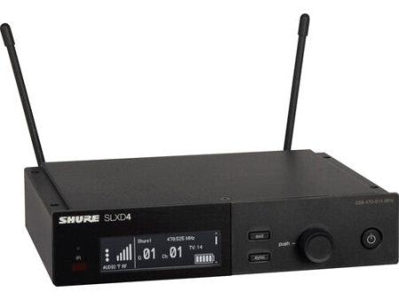 Shure SLXD4 Digital Wireless Receiver (G58: 470 to 514 MHz) Discount