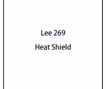 Lee 269 Heat Shield Lighting Gel Filter Sheet 21 x24  **SOLD BY FOOT ONLY** Hot on Sale