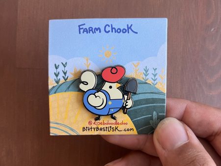 Farm Chook Enamel Pin Online