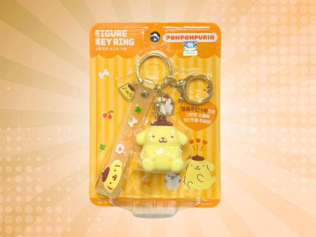 Sanrio Pompompurin Figure Keyring Sale