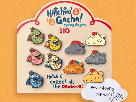 Hatchin  Gacha! Mystery Pin Game Hot on Sale